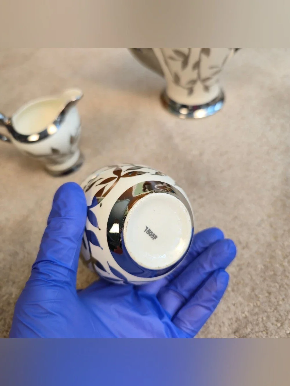 Vintage 3-piece tea service set 